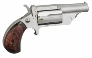 North American Arms 22MR Ranger II 22 WMR Caliber with 1.63" Barrel, 5rd Capacity Cylinder, Overall Stainless Steel Finish & Rosewood Birdshead Grip | Elite Firearms
