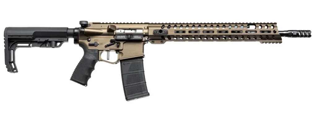 Patriot Ordnance Factory 00910 Renegade +  223 Rem,5.56x45mm NATO 16.50" 30+1 Burnt Bronze 6 Position MFT BMS Minimalist Stock | Elite Firearms