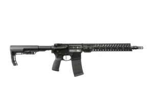 Patriot Ordnance Factory 02048 Minuteman 300 Blackout 30+1 13.75" Black Nitride Barrel/ Black Aluminum Receiver Picatinny Rail | Elite Firearms