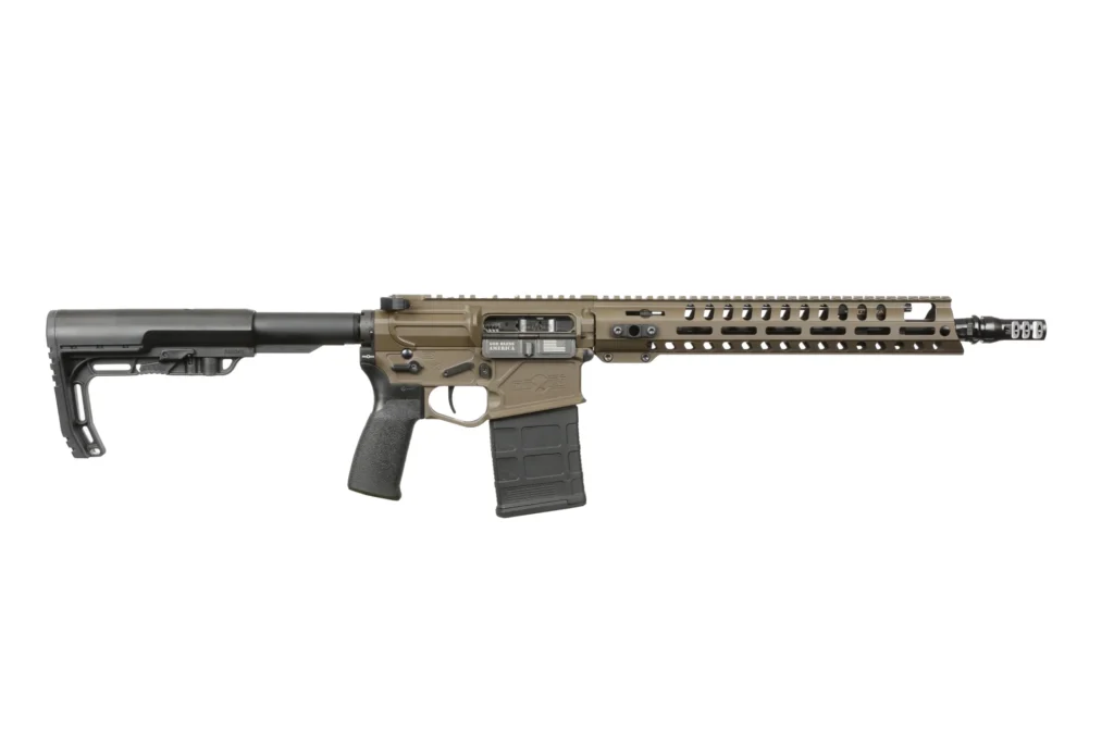 Patriot Ordnance Factory 02064 Rifle Rogue 308 Win 20+1 13.75" Patriot Brown Cerakote | Elite Firearms