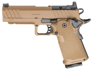 Springfield 1911 DS Prodigy Comp Handgun 9mm Luger 10rd Magazines(2) 4.25'' Barrel Coyote Brown | Elite Firearms
