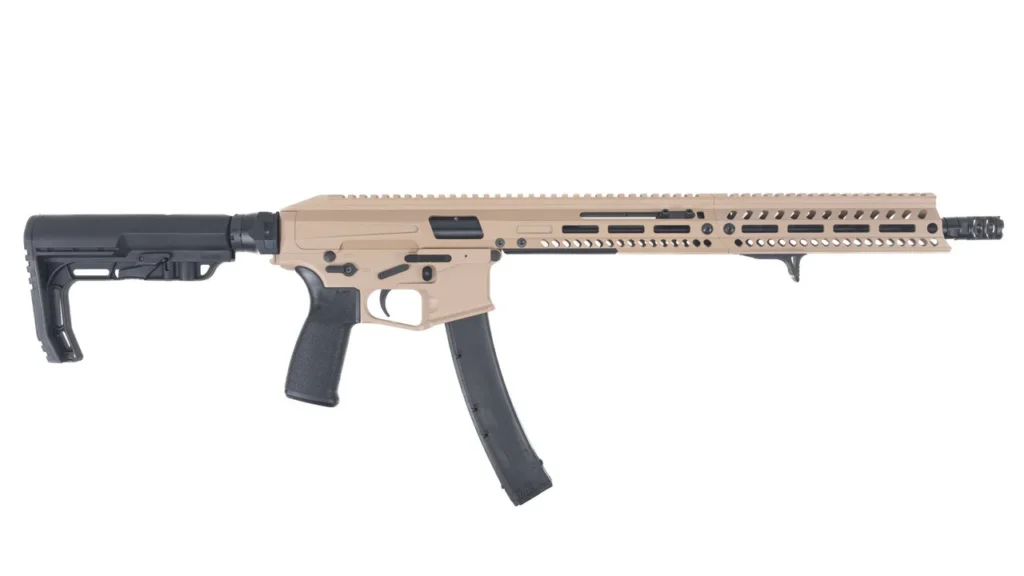 Patriot Ordnance Factory 01927 Phoenix 9mm 35+1 16.50" Flat Dark Earth Cerakote Picatinny Rail | Elite Firearms
