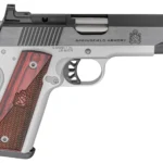Springfield Armory PX9118LAOS 1911 Ronin 45 ACP 8+1 4.25" Stainless Steel Barrel Optic Ready Blued Slide Crossed Cannon Wood Laminate Grip | Elite Firearms