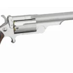 North American Arms 22MR4 Ranger II 22 WMR Caliber with 4" Barrel, 5rd Capacity Cylinder, Overall Stainless Steel Finish & Rosewood Boot Grip | Elite Firearms