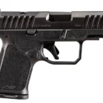 Rost Martin RM1SBLKOSP RM1C  Sub-Compact Frame 9mm Luger 15+1 3.60" Black Match Grade Barrel, Black Tenifer Optic Ready/Serrated Steel Slide, Black Polymer Frame w/Picatinny Rail, Textured Grip | Elite Firearms