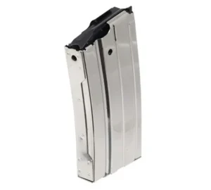 Ruger 90013   20rd 223 Rem Fits AR Platform Silver Nickel