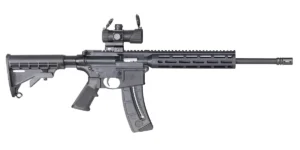 Smith & Wesson 12722 M&P15 Sport OR 22 LR 25+1 16.50" Matte Black Barrel, Optic Ready w/Red & Green Dot Optic Receiver, Black 6 Position Stock | Elite Firearms