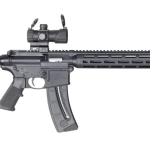 Smith & Wesson 12722 M&P15 Sport OR 22 LR 25+1 16.50" Matte Black Barrel, Optic Ready w/Red & Green Dot Optic Receiver, Black 6 Position Stock