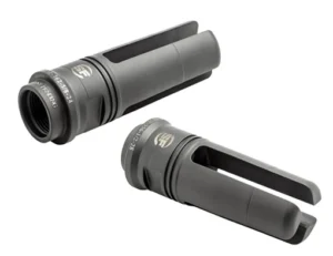 SureFire SF3P7625824 SOCOM 3-Prong Flash Hider Black DLC Stainless Steel with 5/8"-24 tpi Threads & 2.60" OAL for 7.62mm AR-10