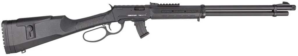 Derya Firearms TM22.LEVER.20 TM22 Lever 22 LR 10+1 20" Black Threaded Barrel, Black Anodized Picatinny Rail Receiver, Black AG w/Extensions Polymer Buttstock | Elite Firearms