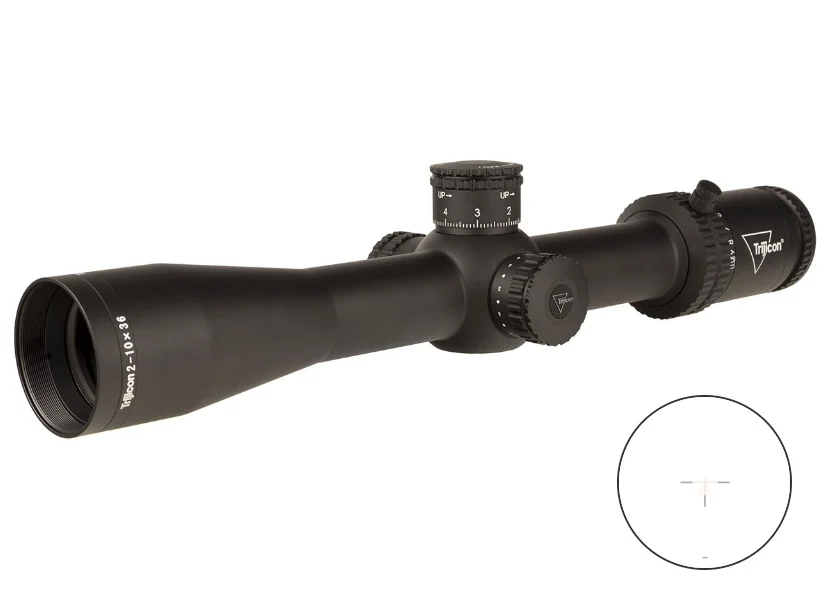 Trijicon 2900038 Credo Matte Black 2-10x36mm 30mm Tube LED Illuminated Red MRAD Precision Tree Reticle | Elite Firearms