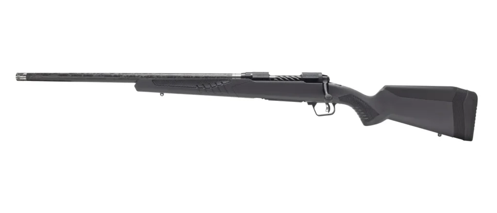 Savage Arms 57720 110 UltraLite 28 Nosler 2+1 24" Carbon Fiber Wrapped Barrel, Black Melonite Rec, Gray AccuStock with AccuFit, Left Hand | Elite Firearms