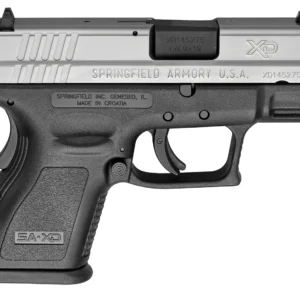 Springfield Armory XD9821 XD *CA Compliant Sub-Compact Frame 9mm Luger 10+1, 3" Black Melonite Steel Barrel, Serrated Stainless Steel Slide, Black Polymer Frame w/Picatinny Rail