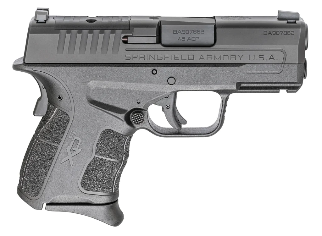 Springfield Armory XDSG93345BOSP XD-S Mod.2 OSP 45 ACP 5+1 6+1 3.30" Black Melonite Steel Barrel & Optic Ready/Serrated Slide, Black Polymer Frame w/Picatinny Rail, Black Textured Polymer Grip | Elite Firearms