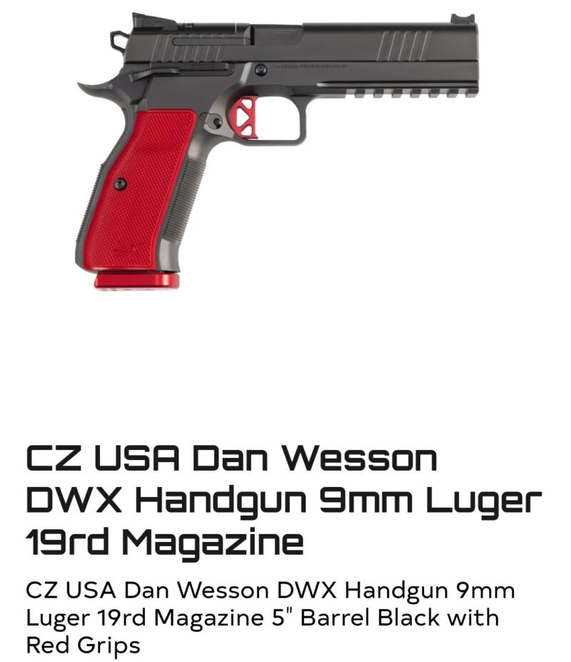 Image for the Tweet beginning: CZ USA Dan Wesson DWX